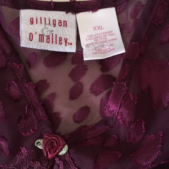 Gillian O’Malley Maroon Baby Doll Nighty - Picture 4 of 6